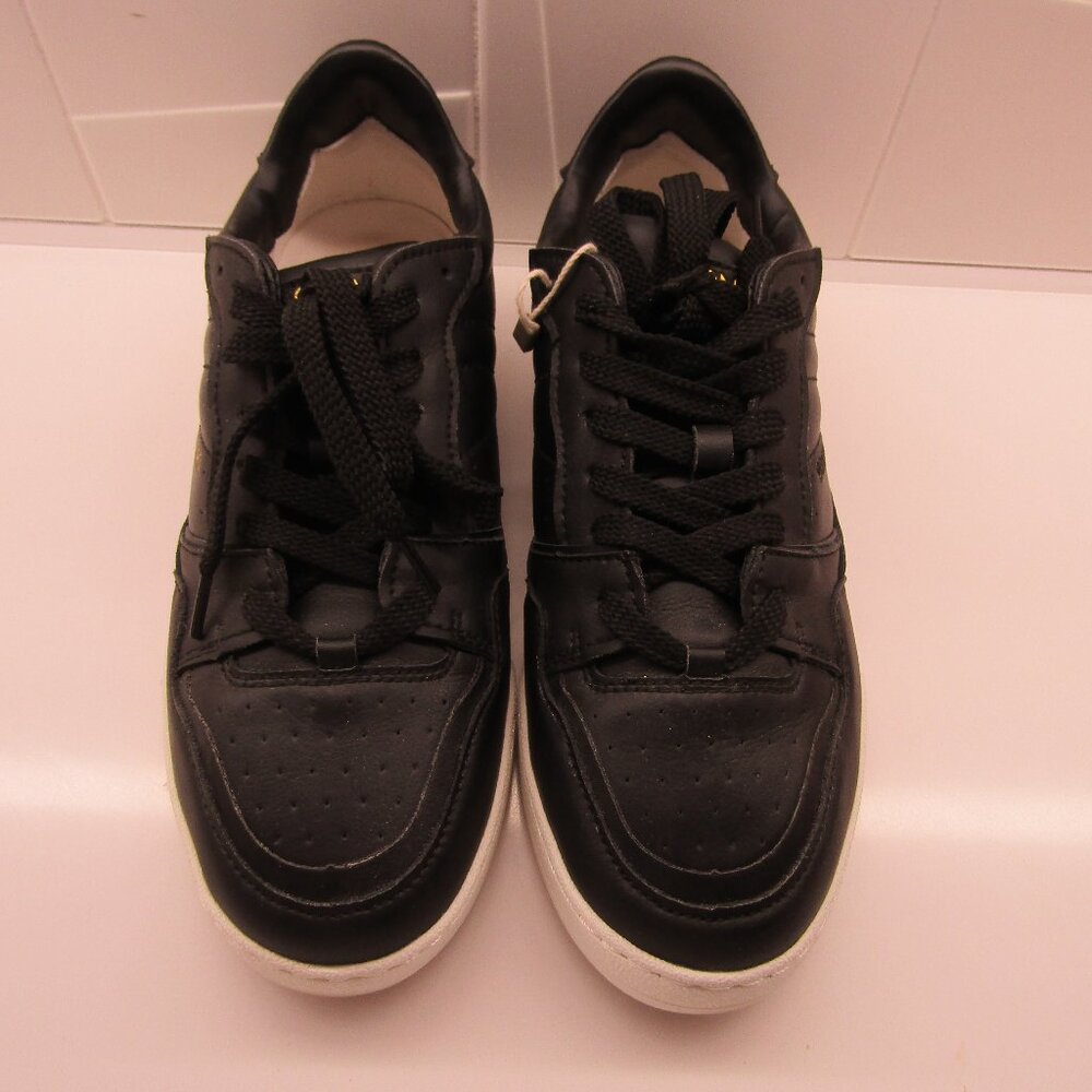 MONO WAY Black Leathers Sneakers--Worn One Time---Size 41--Ladies 11